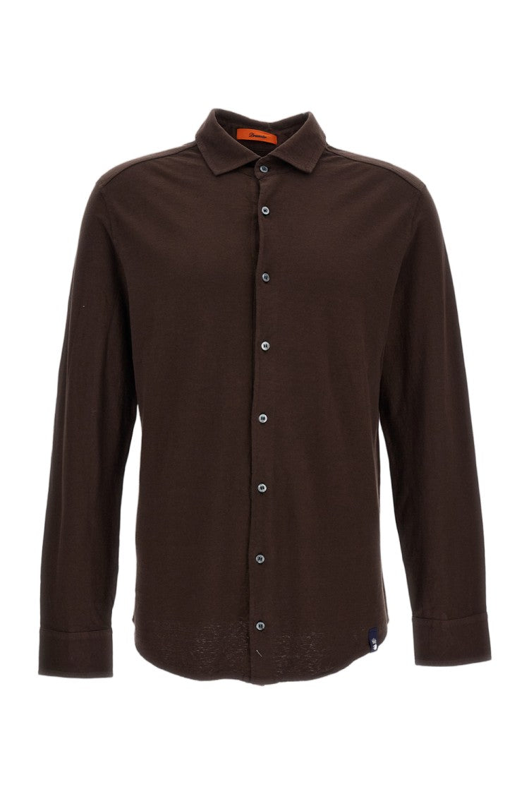 Drumohr Spread Collar Shirt