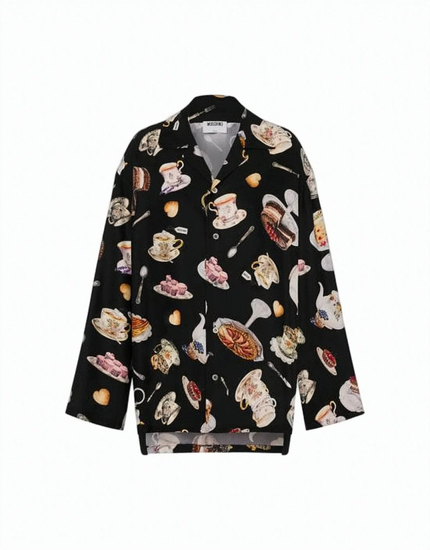 Moschino Black Silk Shirt