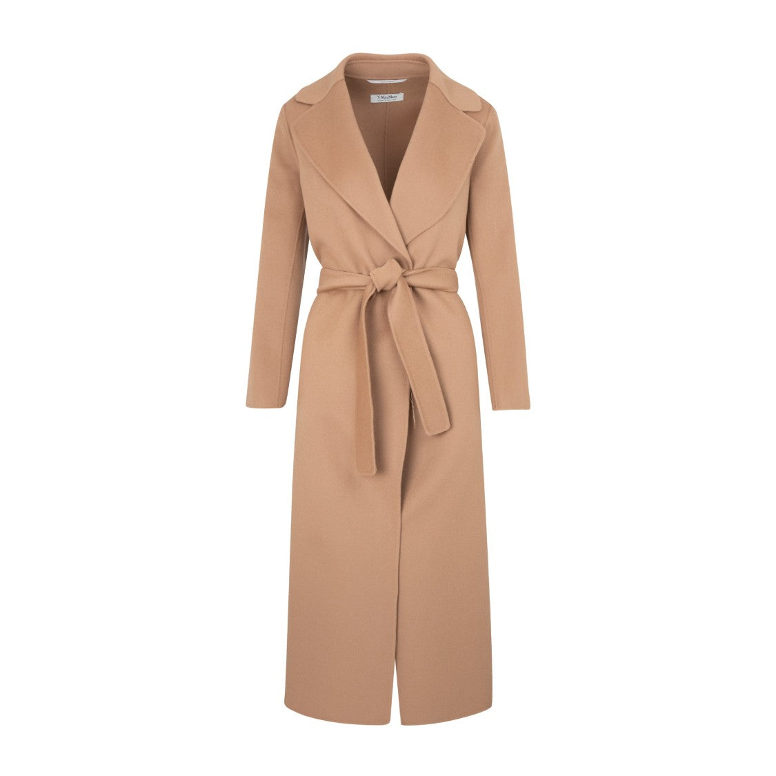 Max Mara Camel Wool Coat With Exaggerated Lapels