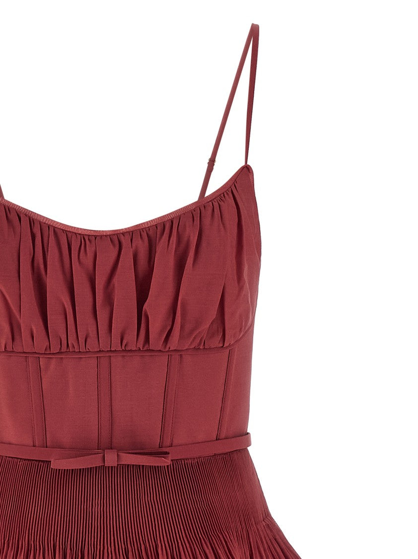 Zimmermann 'Pleated Tiered Midi' Dress