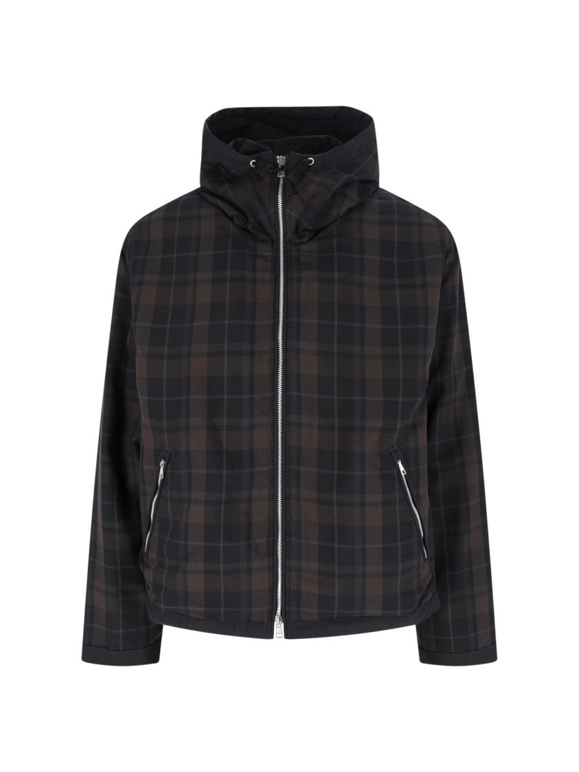 Our Legacy Plaid Zip Hoodie – Black