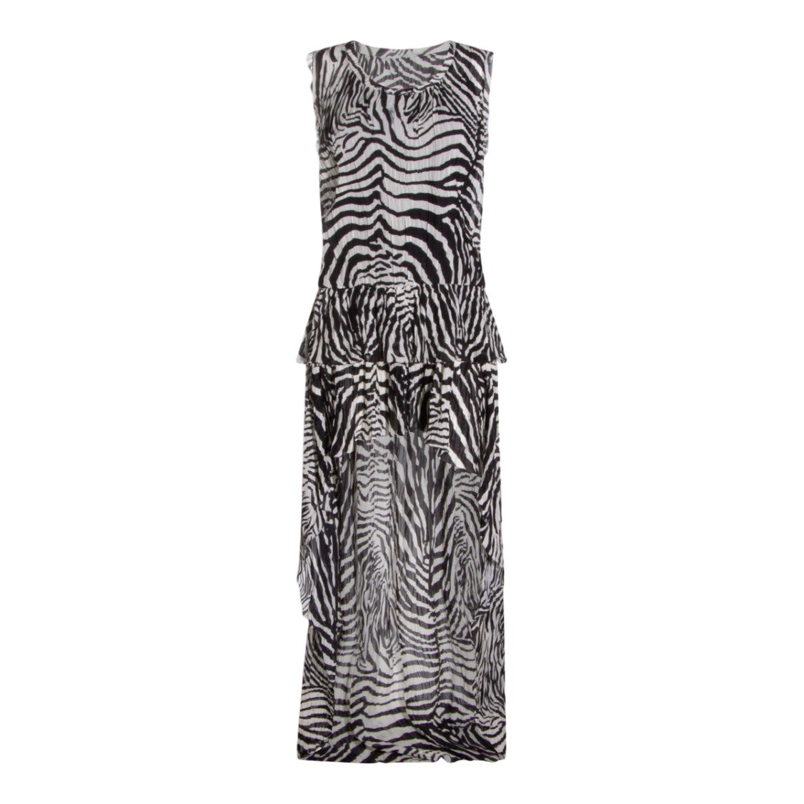 Blumarine Flowing Draped Dress With Timeless Elegance