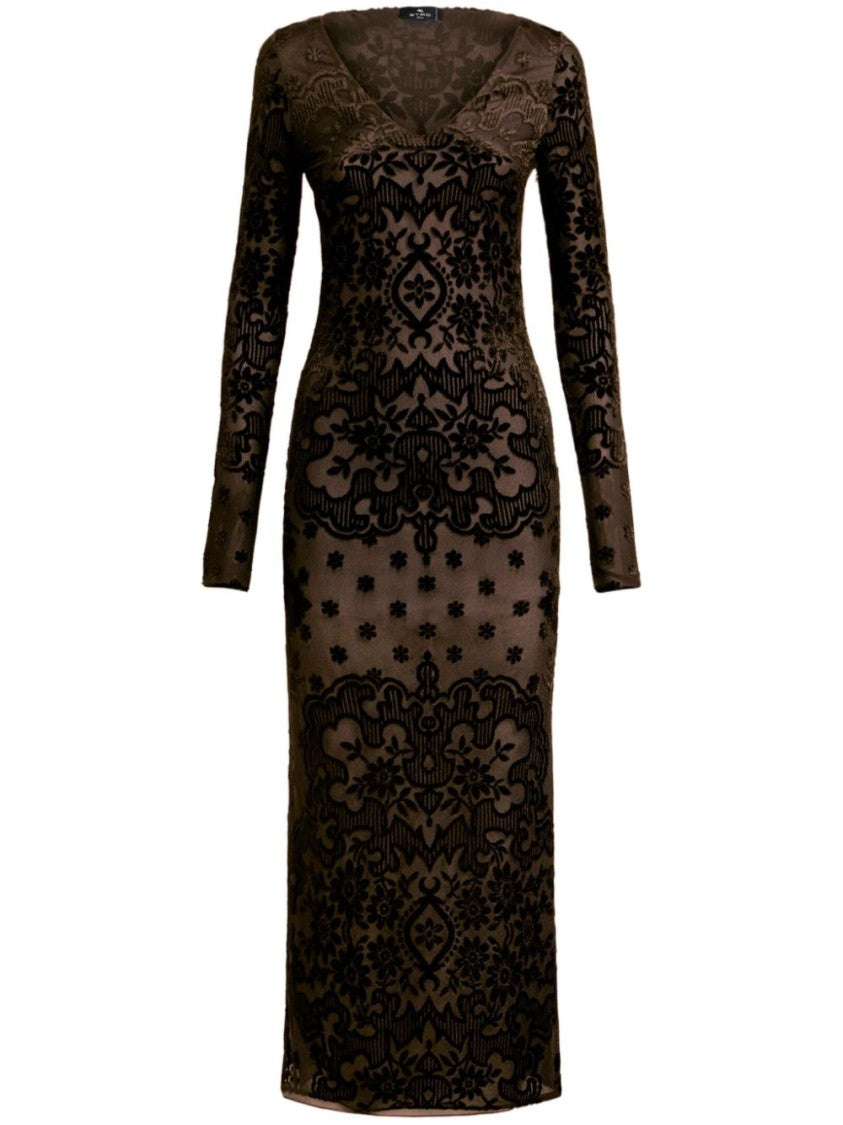 Etro Paisley Velvet Dress