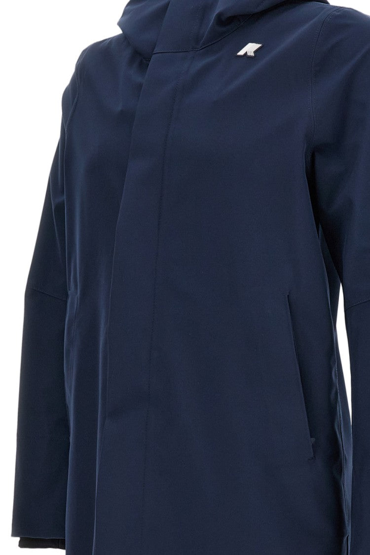 K-Way Hooded Minimalist Jacket With Drawstring