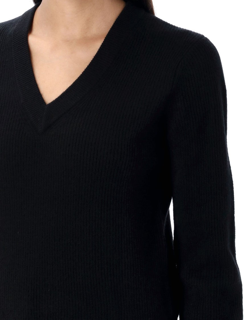 The Garment Como Sleeve Knit Sweater With Flattering V-Neck
