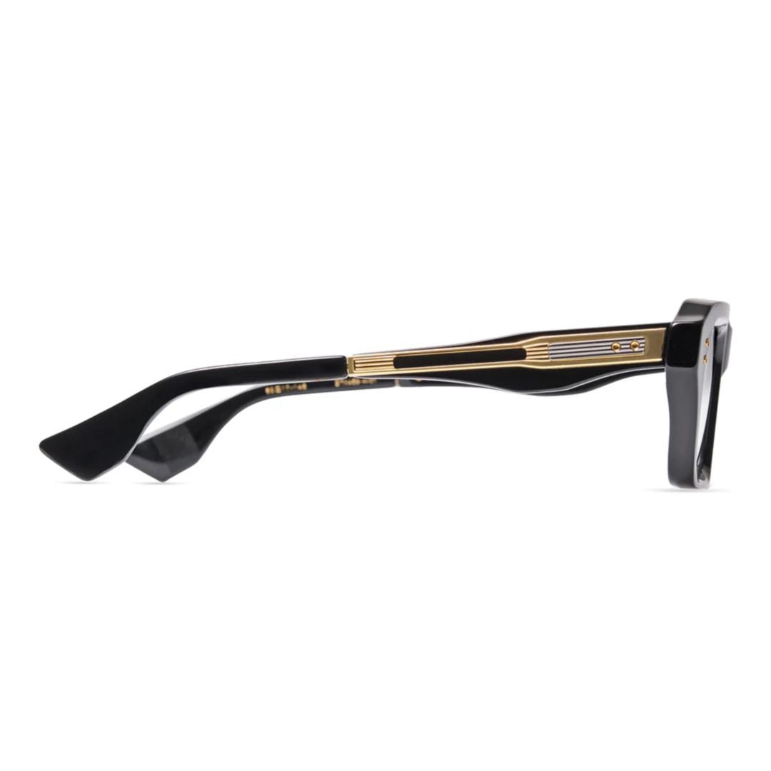 Dita Detron Rectangular Frame Sunglasses With Gold Detailing