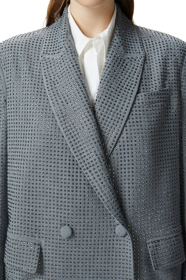 Pinko Blue Double-Breasted Blazer