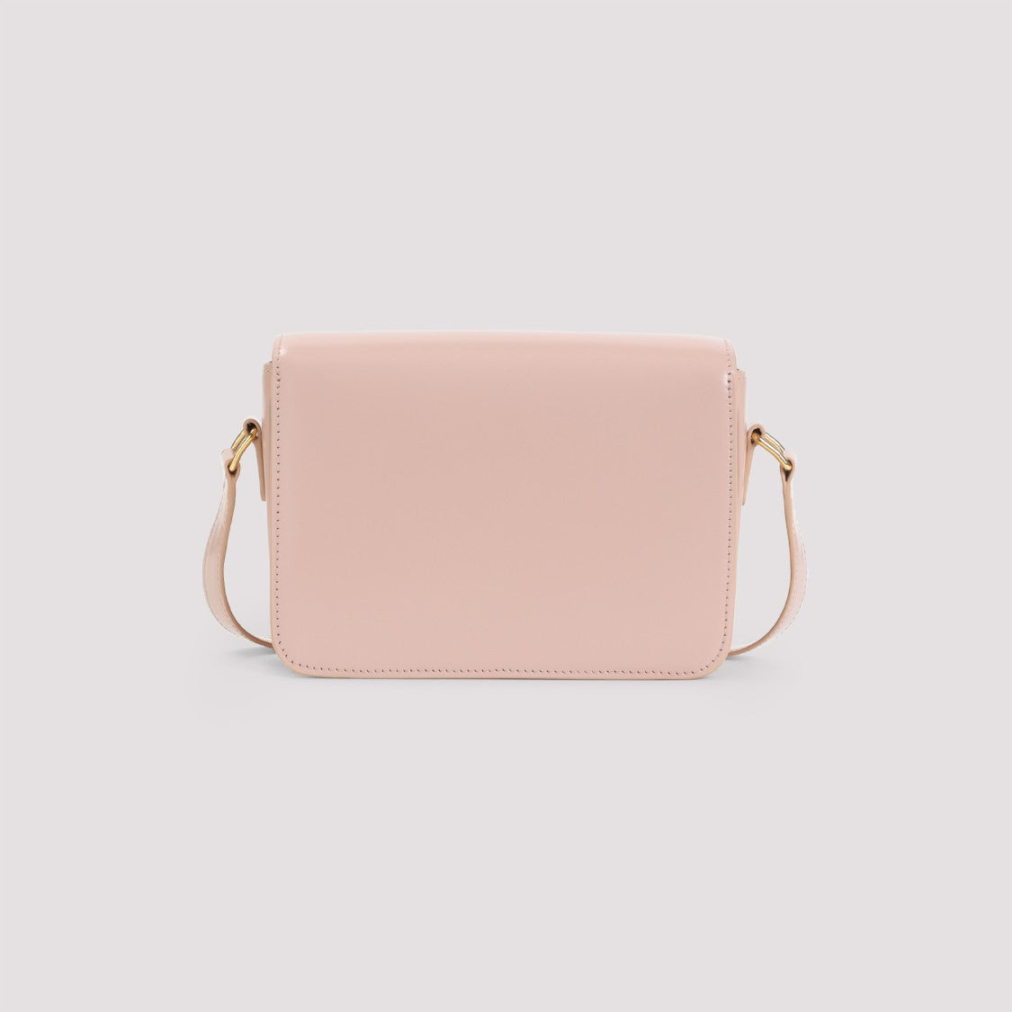 Celine Structured Shoulder Bag In Soft Peach Calf Leather