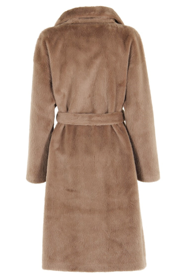 Seventy Dove Faux Fur Trench Coat