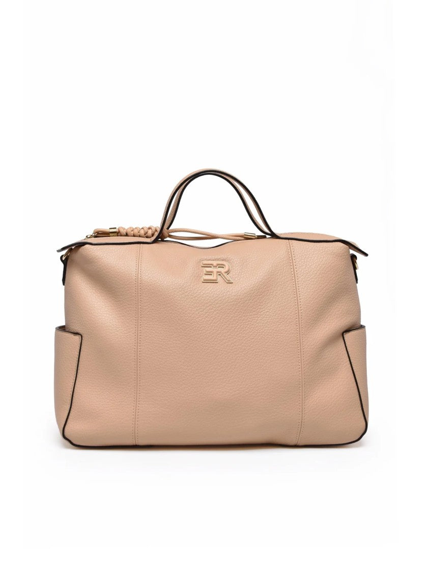 Ermanno Firenze Violeta Handbag With Textured Finish And Versatile Design