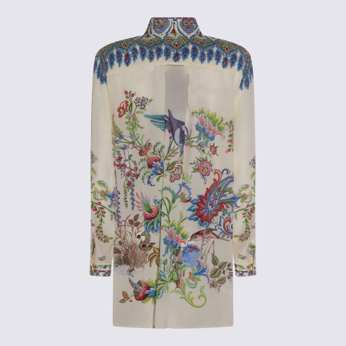 Etro Red Classic Shirt With Structured Collar