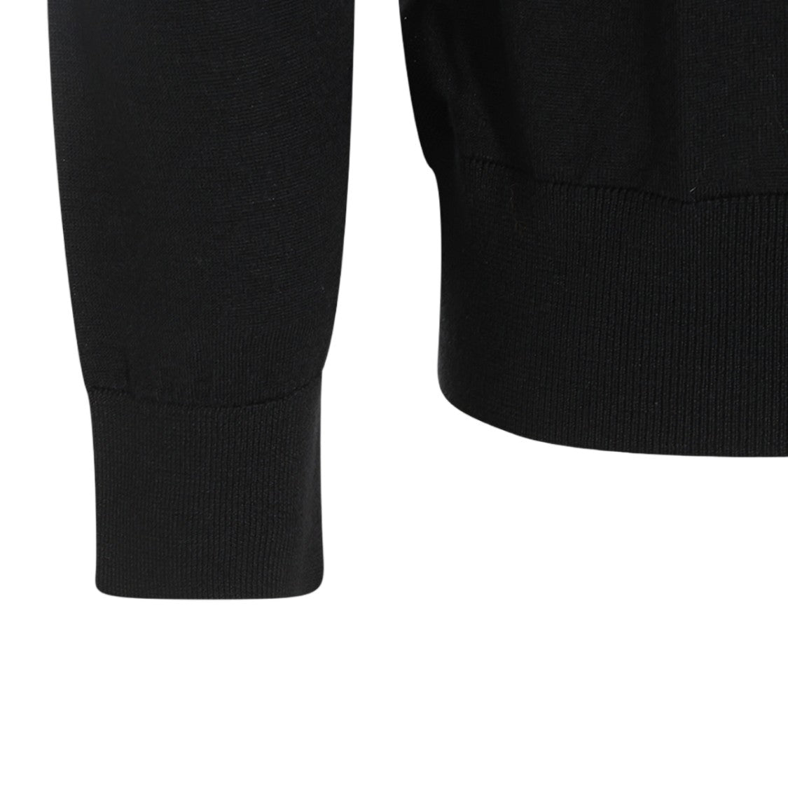 Kiton Long Sleeve Polo Collar Sweater With Ribbed Cuffs