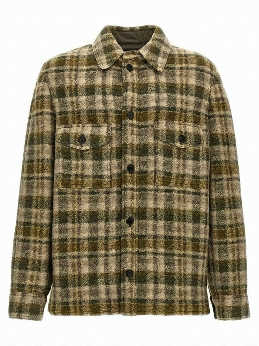 Isabel Marant Plaid Casual Jacket With Textured Fabric