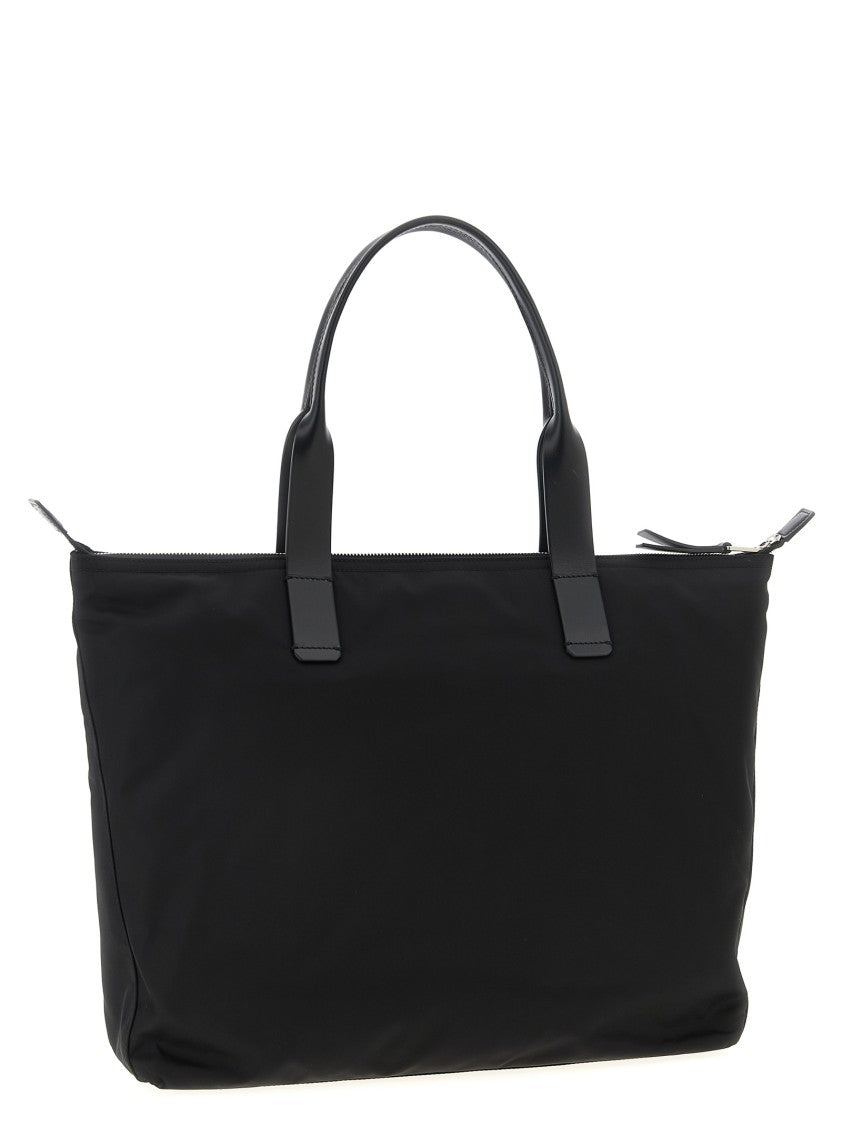 Dolce & Gabbana Media Logo Patch Shopping Bag