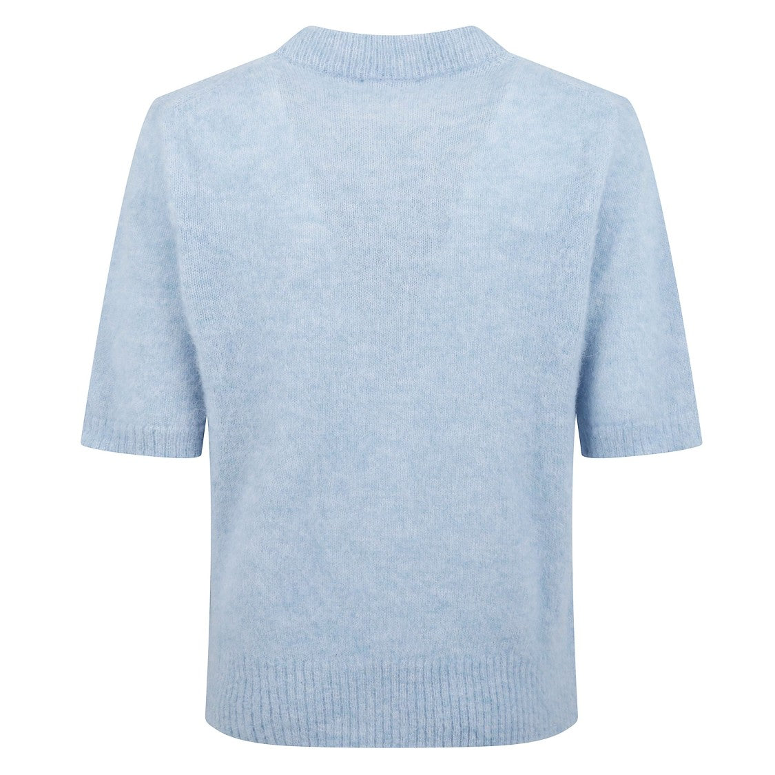 Ganni Animal Print Crewneck Wool Sweater