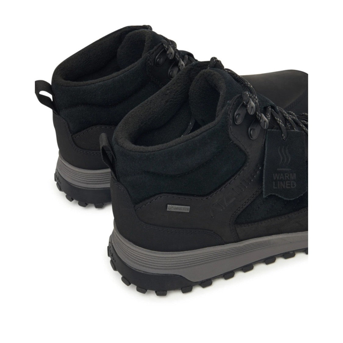 Clarks Black Atl Trekhi Gtx Low-Cut Padded Collar Leather Ankle Boots