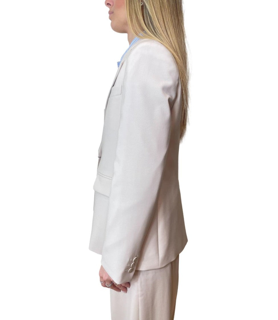 Max Mara Beige Virgin Wool Casual Jacket