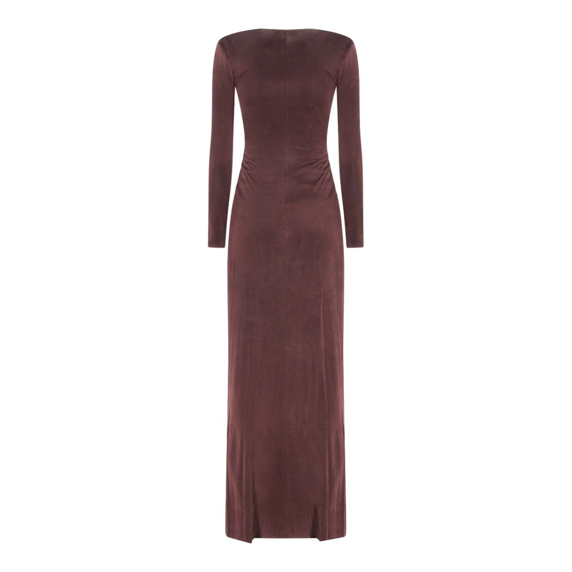 Elisabetta Franchi Fitted Brown Dress