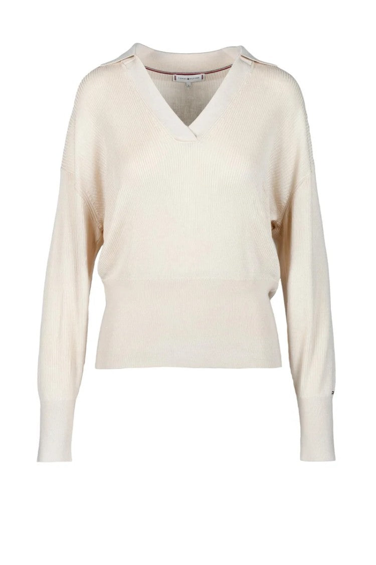 Tommy Hilfiger Beige Women's Knit Sweater