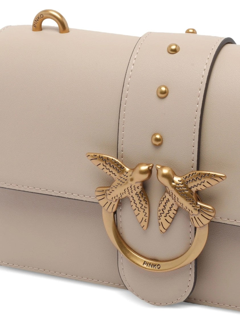 Pinko Love One Mini Leather Satchel