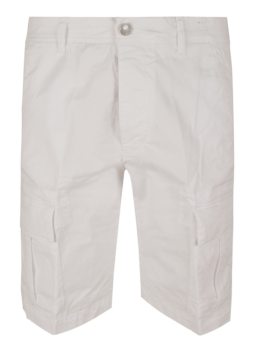 Barba Napoli Tailored Bermuda Shorts With Cargo Pockets And Cotton Blend
