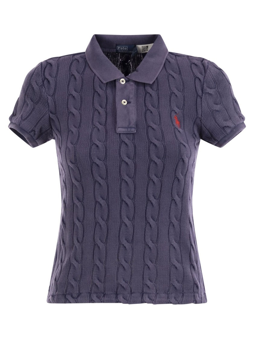 Polo Ralph Lauren Plaited Short-Sleeved Polo Shirt