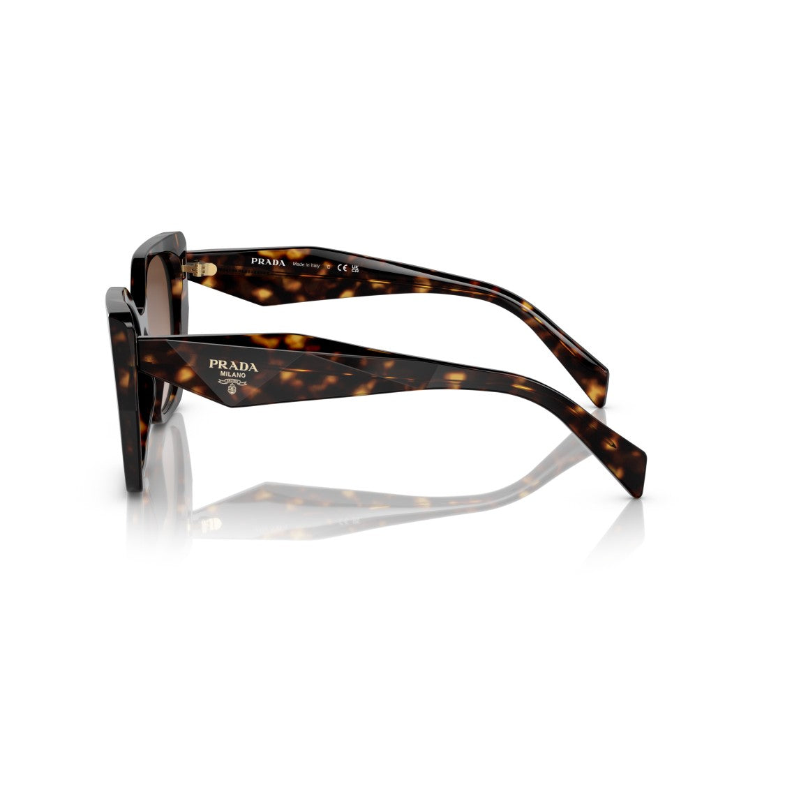 Prada Oversized Square Frame Tortoiseshell Acetate Sunglasses