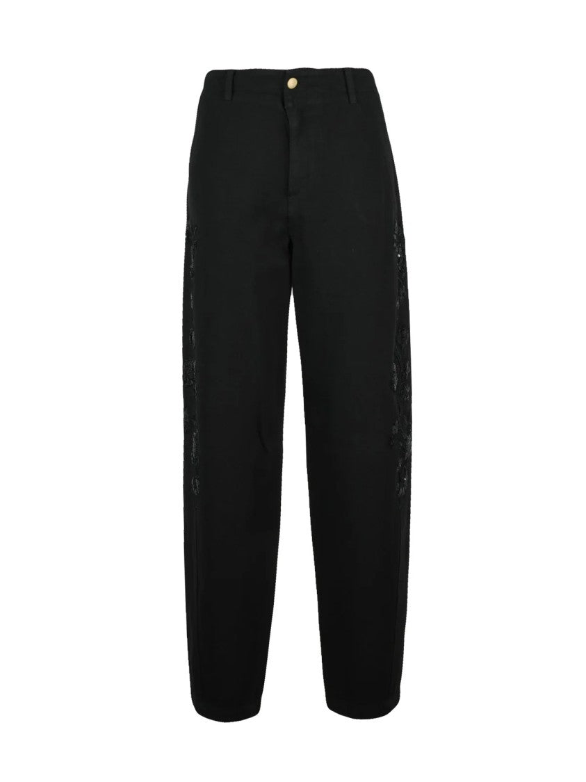 Ermanno Firenze Black Cotton Denim Jeans