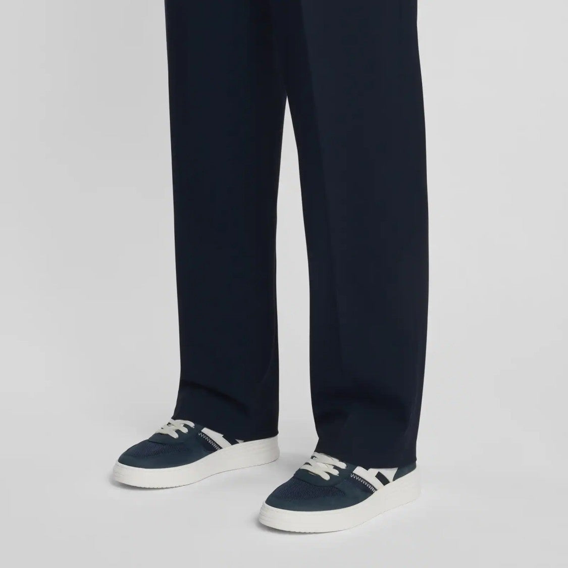 Hogan Low-Top Nubuck Leather Sneakers