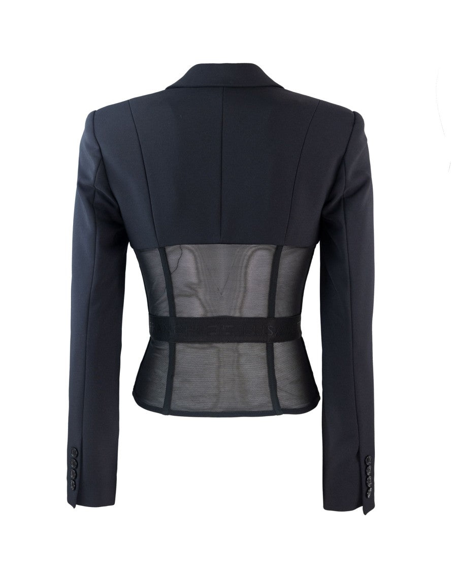 Elisabetta Franchi Crepe And Tulle Jacket
