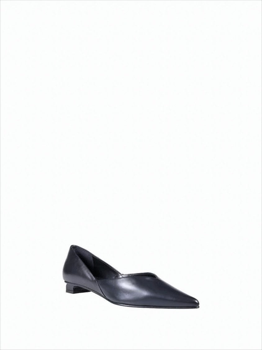 Ami Pointed-Toe Pumps With Unique Low Heel