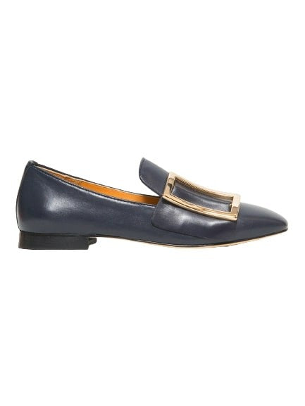 Viola Ricci Blue Nappa Leather Moccasin