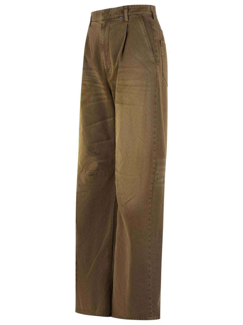 Mm6 By Maison Margiela Brown Denim Jeans