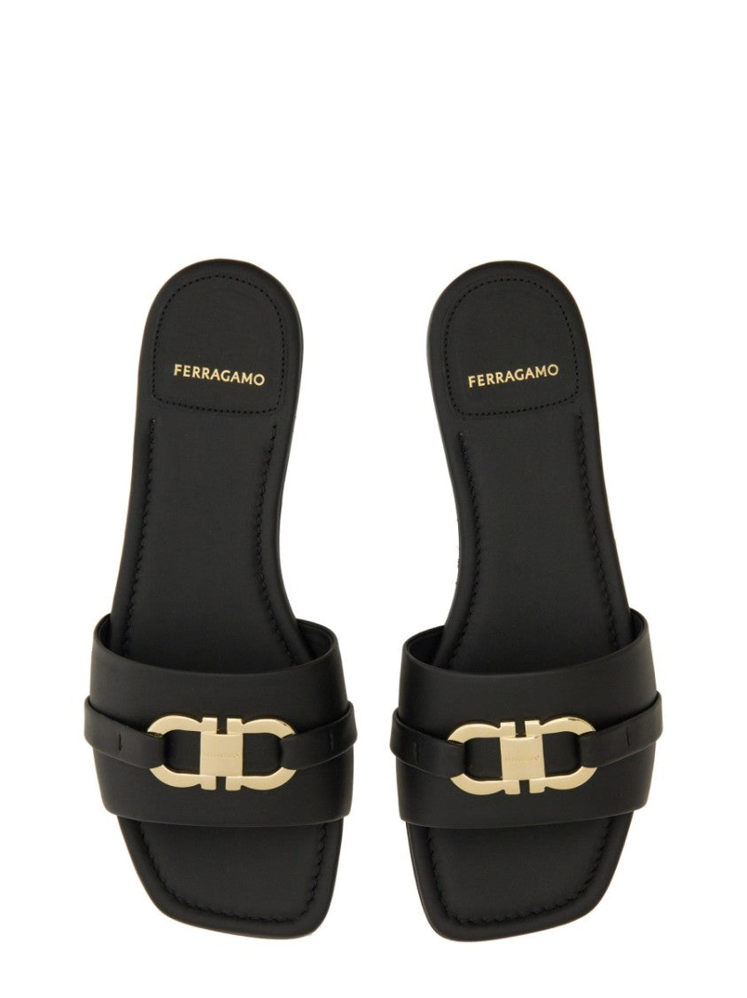 Ferragamo Calfskin Slide Sandal