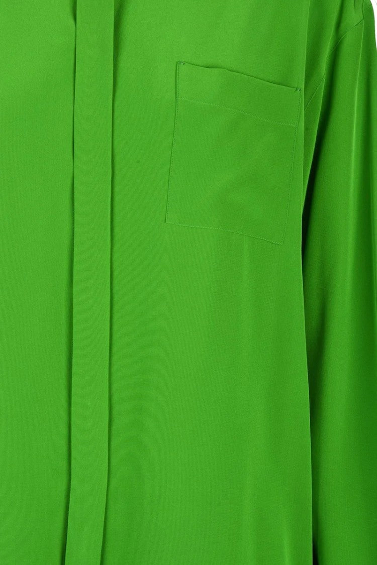 Sportmax Long Silk Shirt - Green