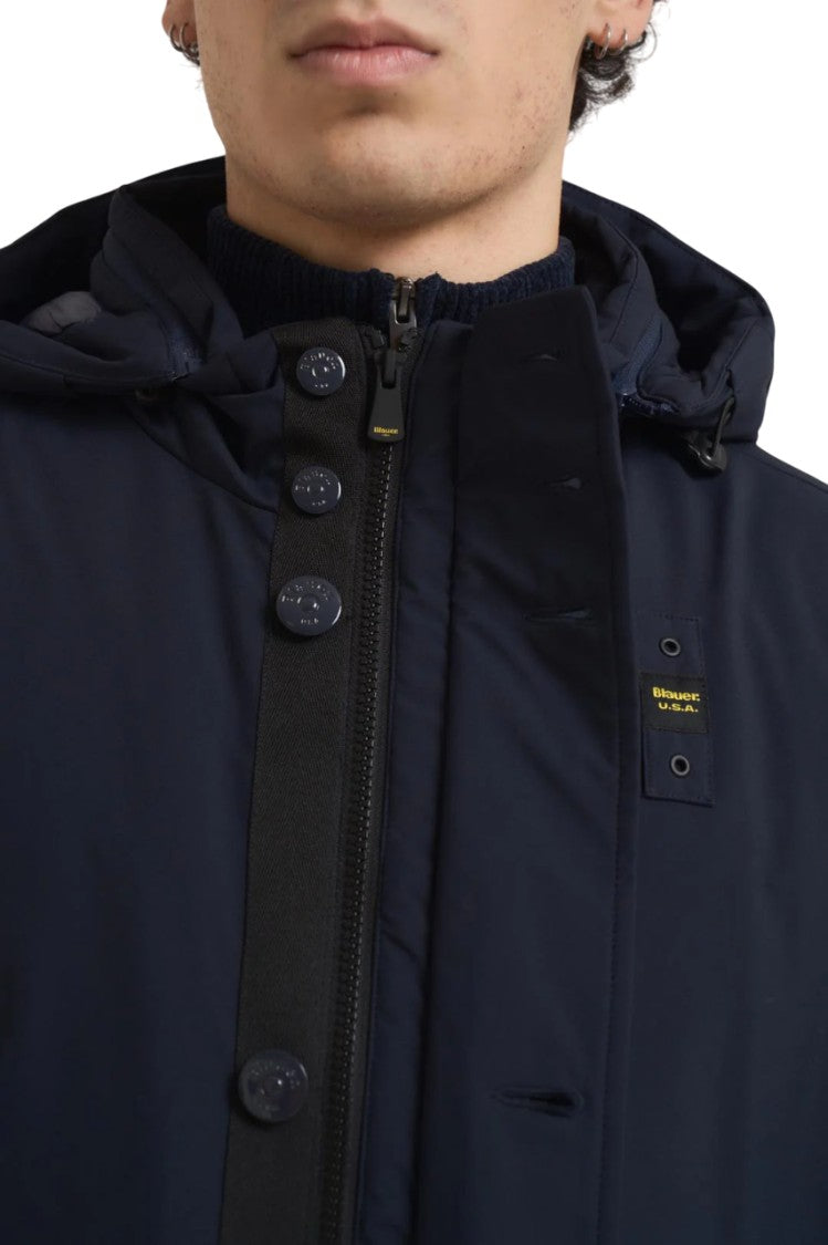 Blauer Military-Inspired Water-Repellent Neoprene Windbreaker