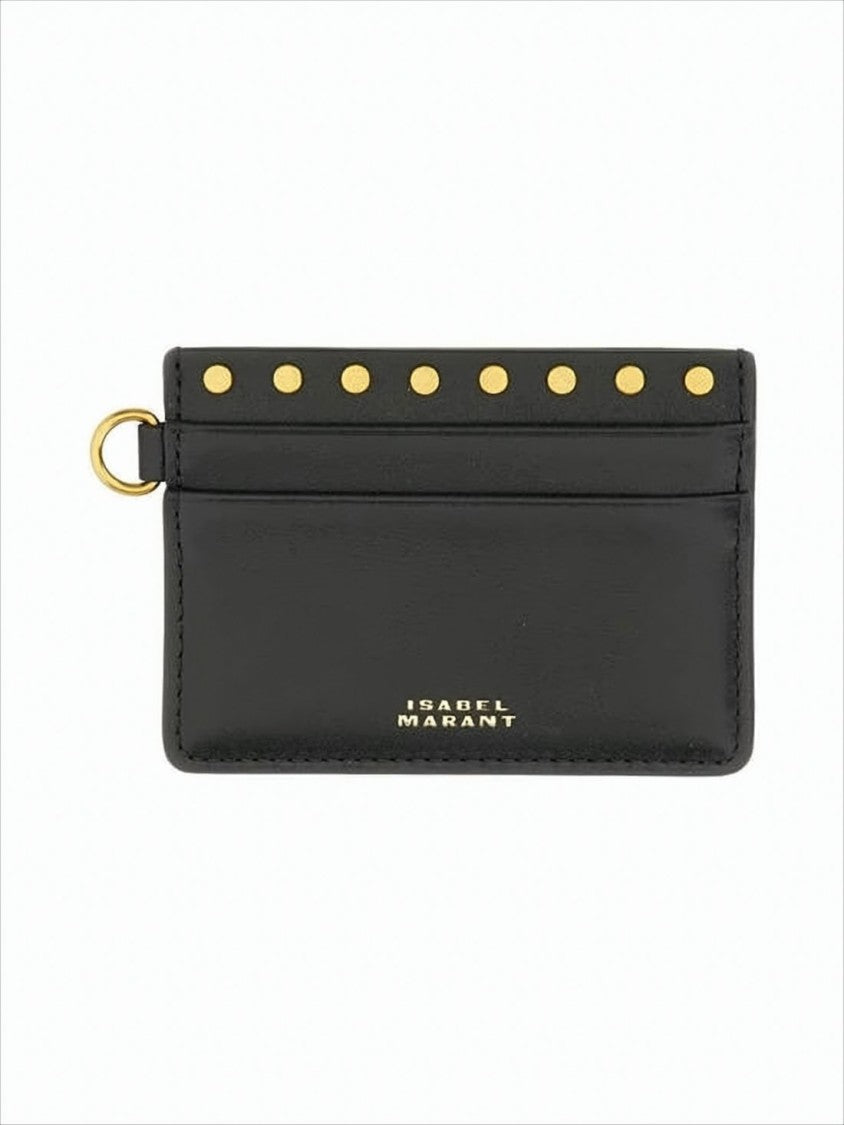 Isabel Marant Rectangular Cow Leather Card Wallet
