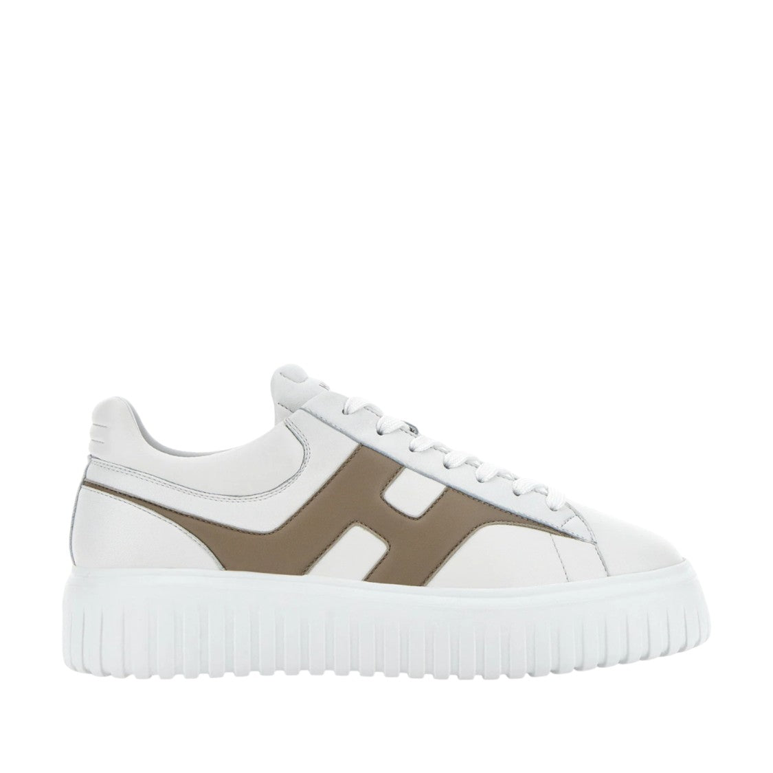 Hogan Nappa Leather Sneakers With Contrasting H-Stripe