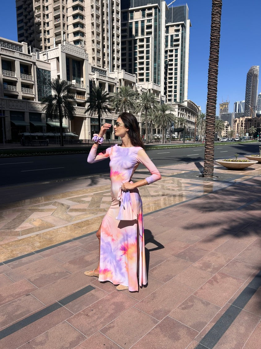 Hawa Made From Love Sunset Tie-Dye Ayana Maxi Dress