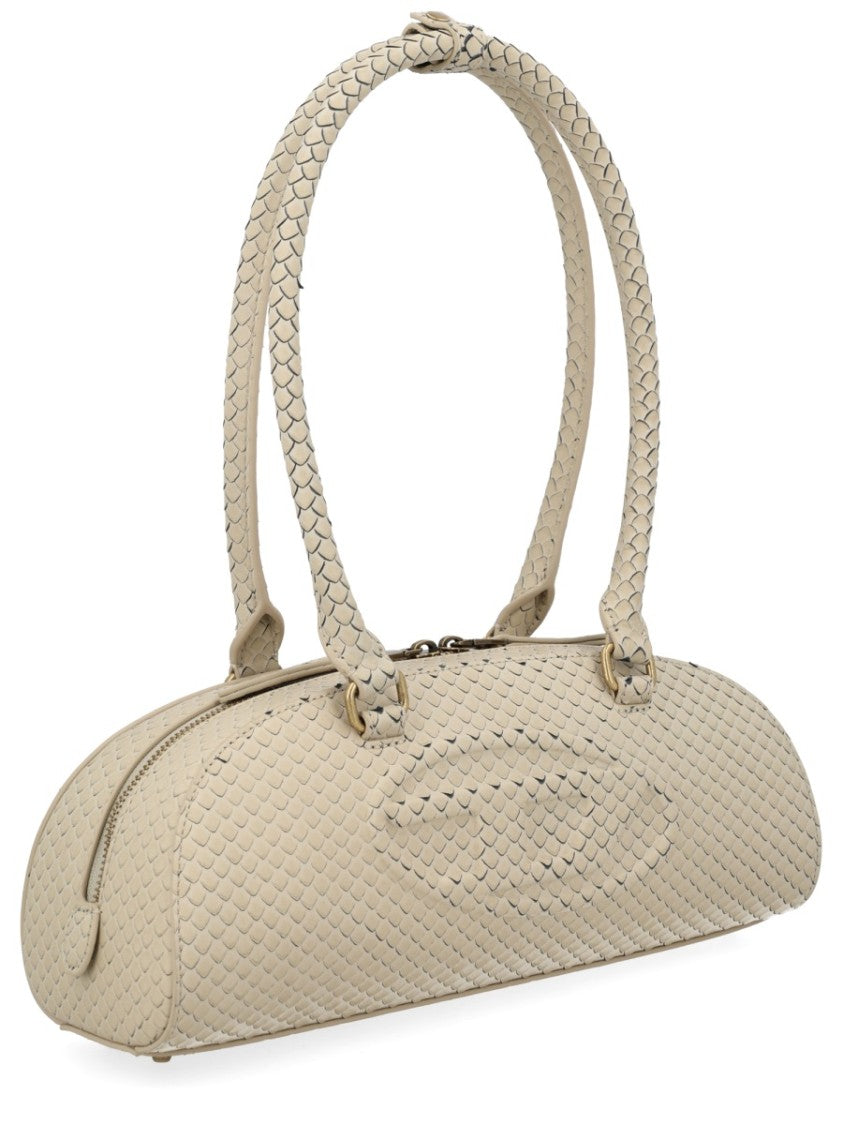 Diesel Neutrals 1Dr Dome Scale Handbag