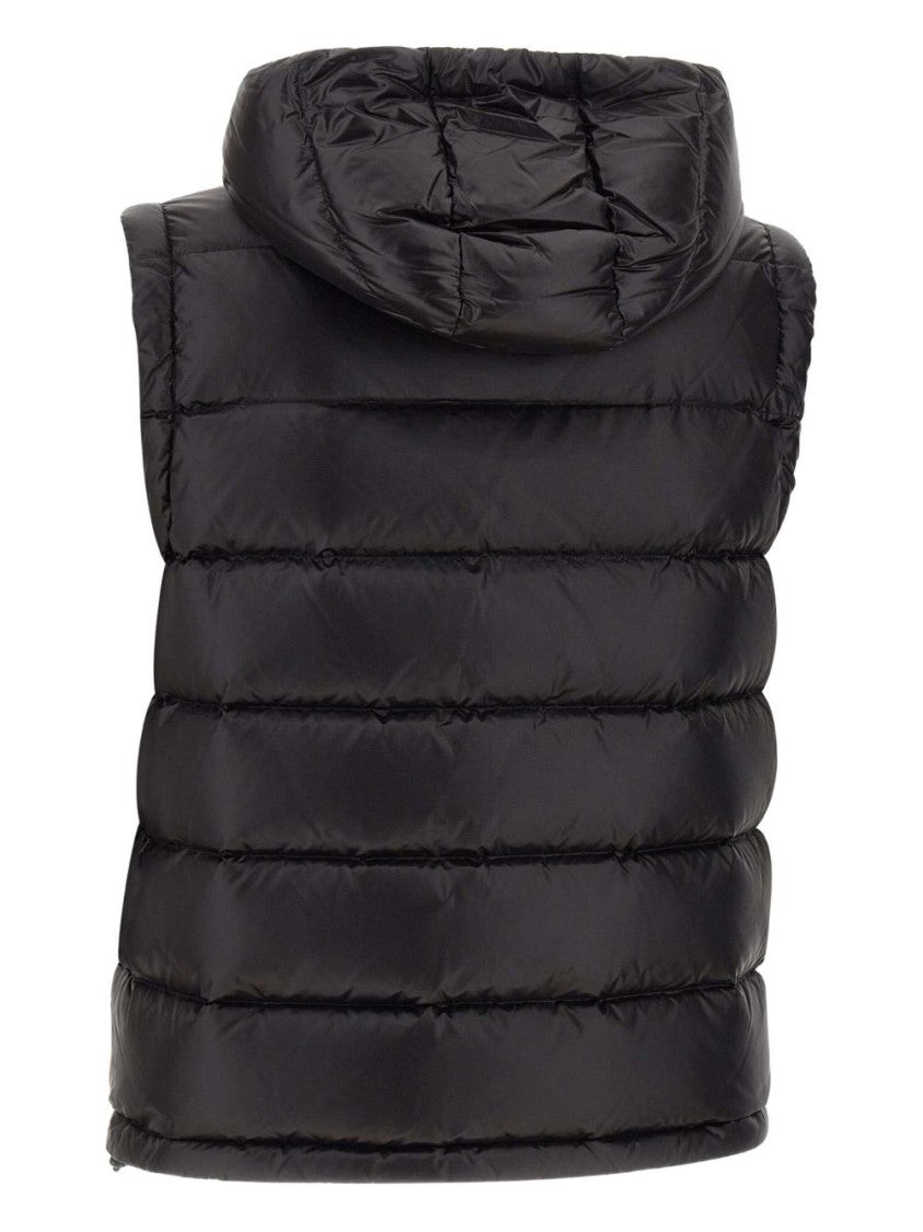 Peuterey Hooded Padded Vest With Horizontal Quilting