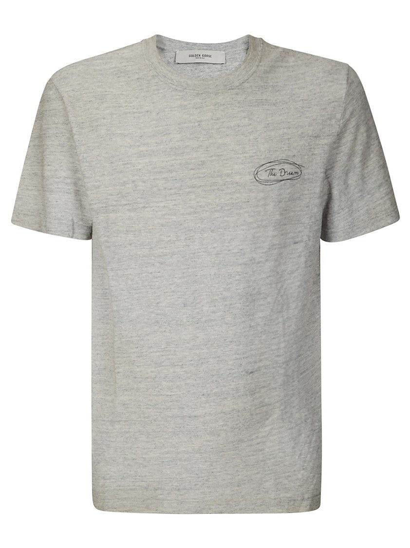 Golden Goose Heathered Grey Regular Fit T-Shirt