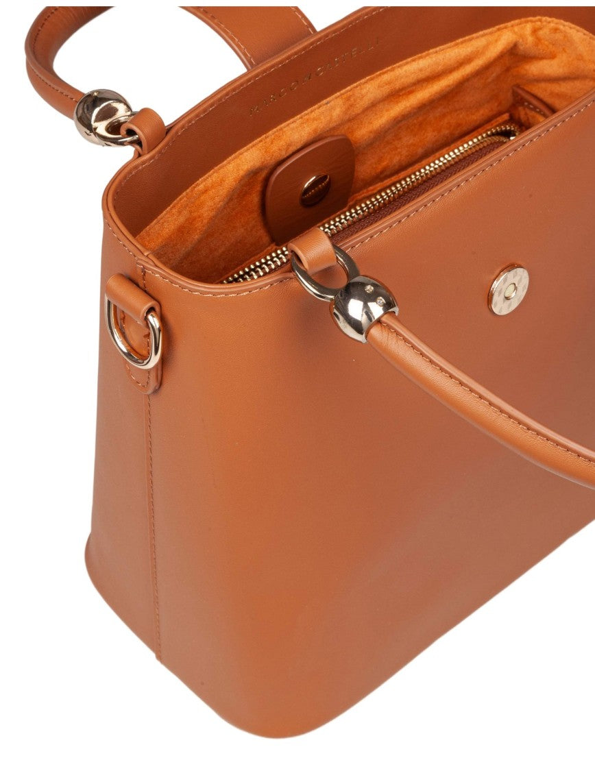 Marco Castelli Agape Camel Leather Handbag