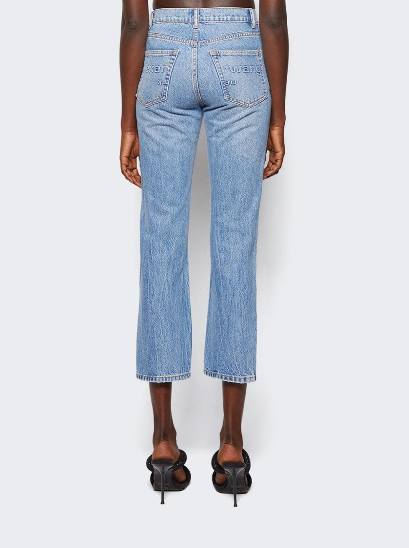 Alexander Wang High Rise Stovepipe Jean Vintage Light Indigo