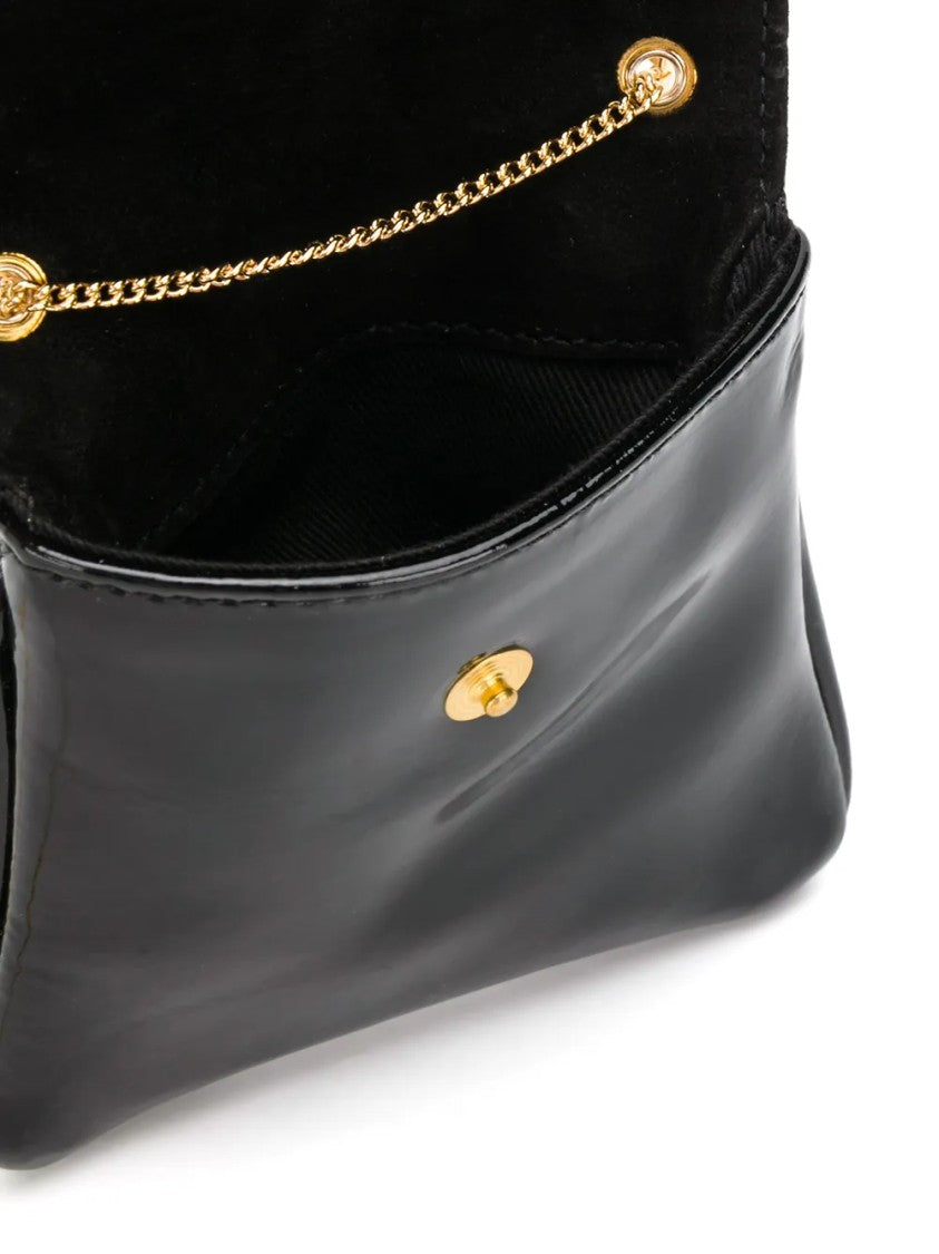Gcds Black Mini Rhinestone Crossbody Bag