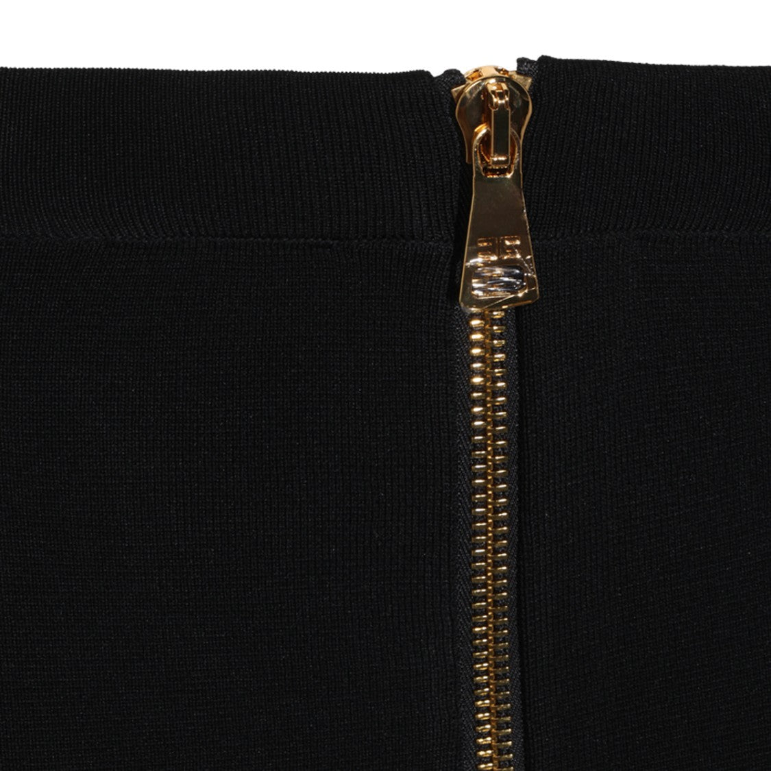 Elisabetta Franchi High-Waist Gold Zipper Pencil Skirt