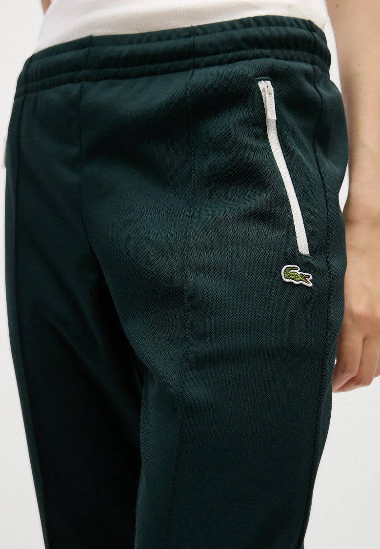 Lacoste Flared Hem Zipper Accents Straight-Leg Pants