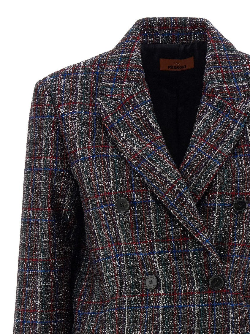 Missoni Sequin Tartan Blazer