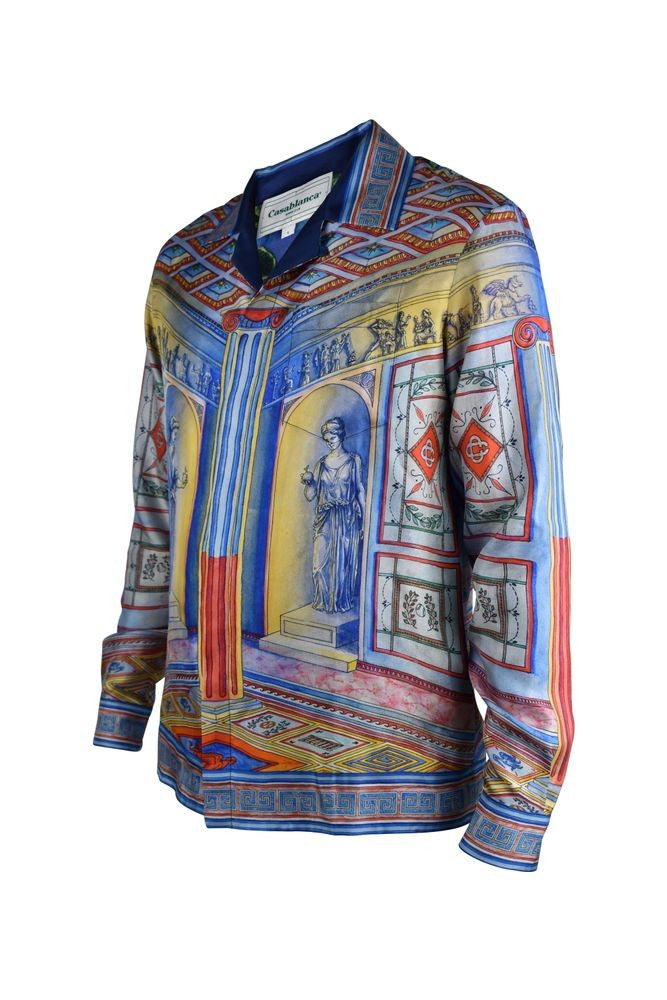 Casablanca Multicolor Silk “Le Temple” Shirt