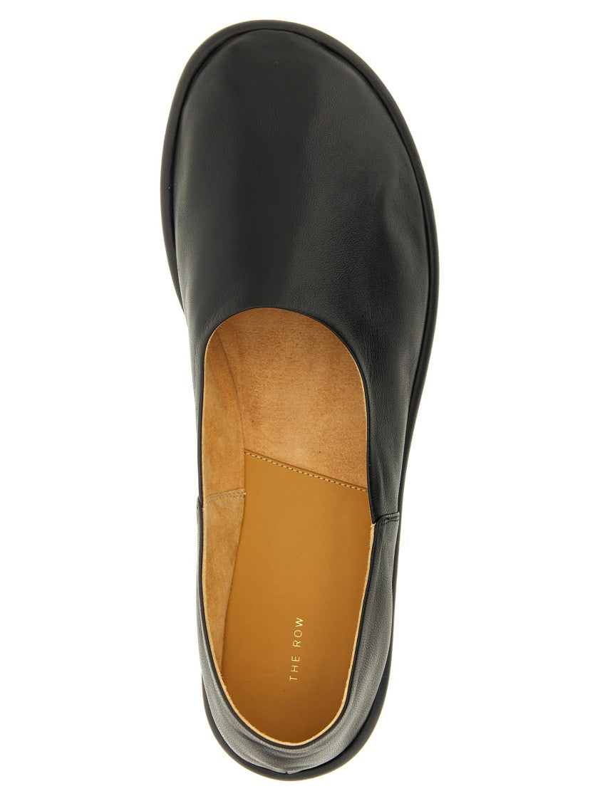 The Row 'Canal' Smooth Leather Slip-On Loafers